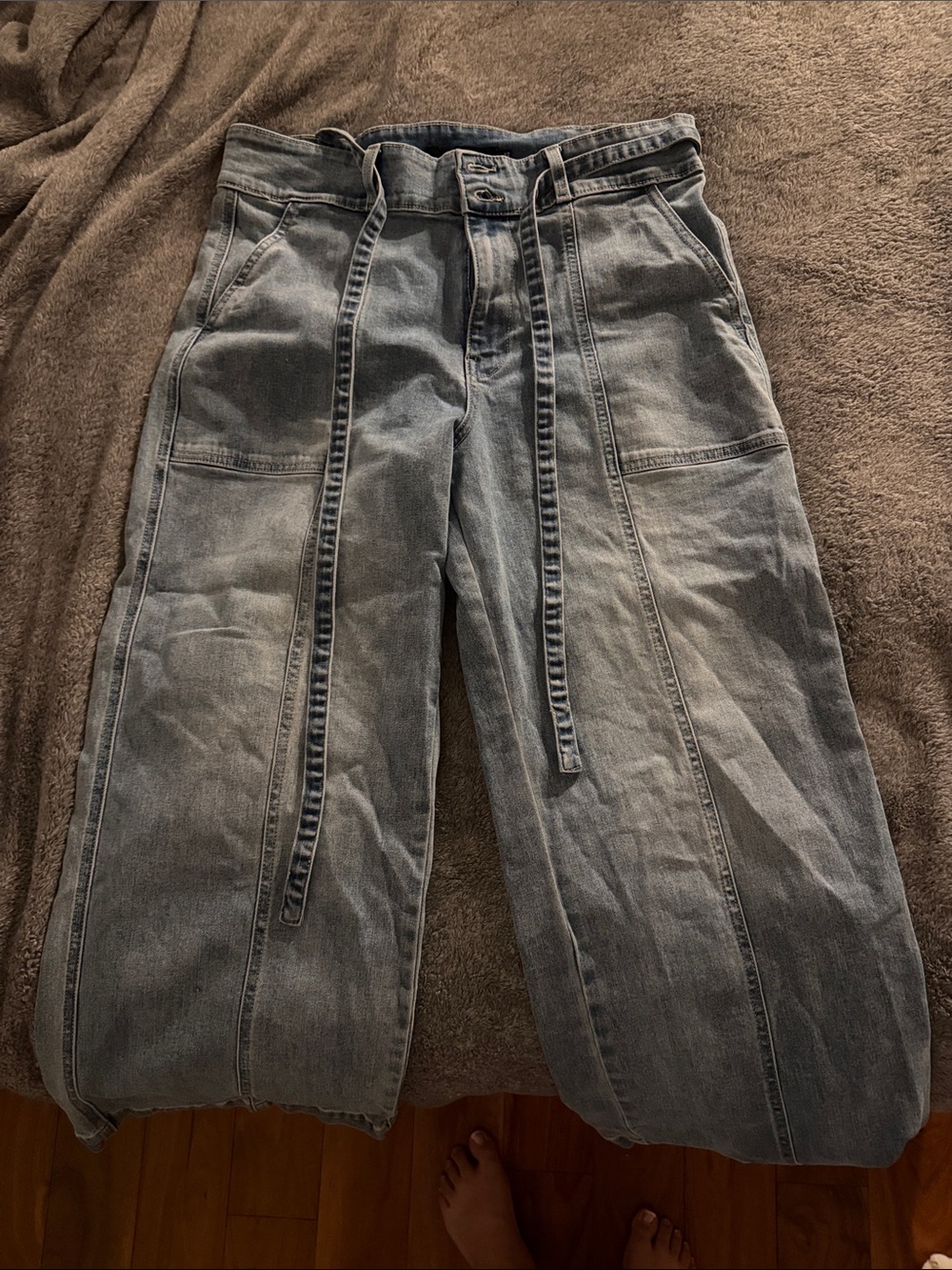 Hudson Jeans Light Blue Wide Leg Flare Jeans